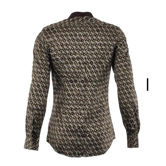 100 % Authentic Dolce & Gabbana Men's Printed Button Up Shirt Size 15 (IT 38) - Picture 6 of 6